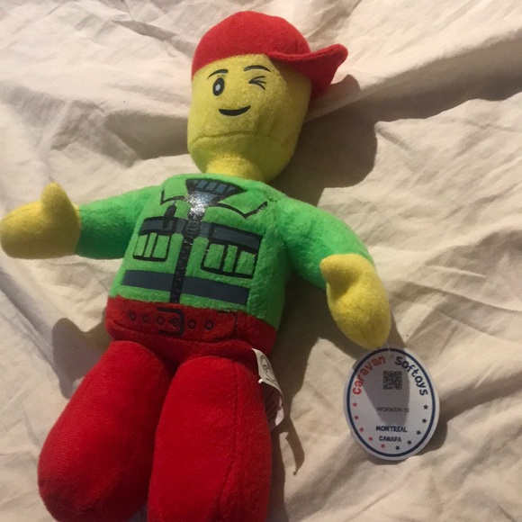 Brand New with tags Lego Construction Man Plush toy! - Picture 1 of 2
